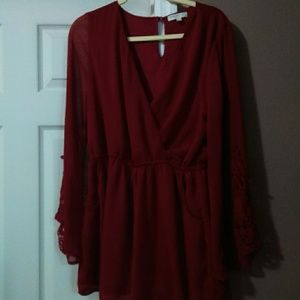 Red romper xl